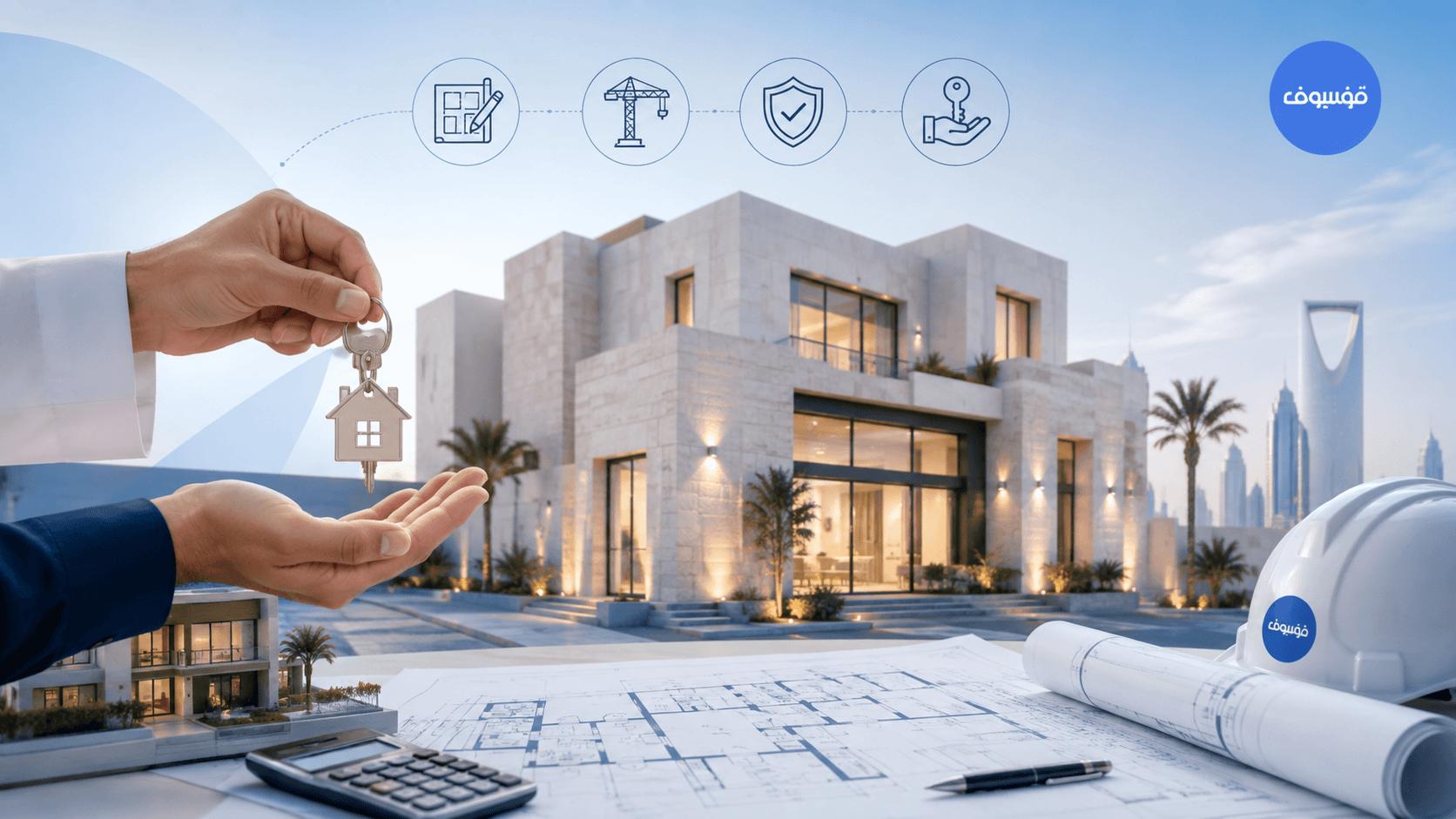 Turnkey villa handover concept in Saudi Arabia