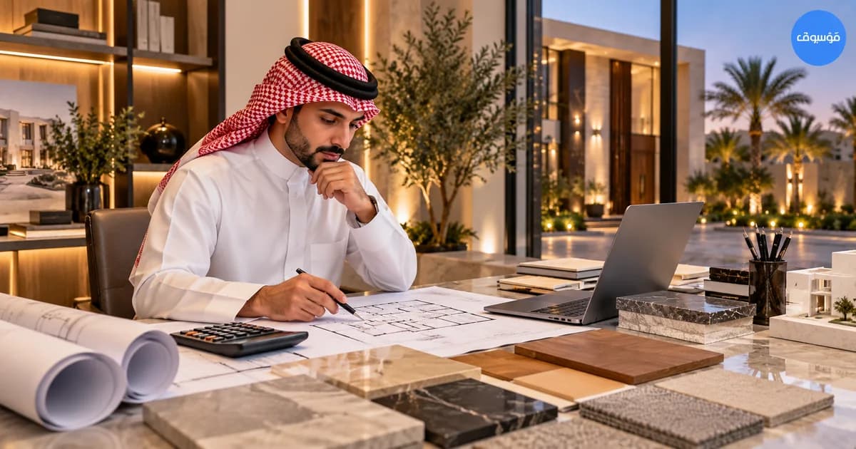 تخطيط ميزانية ومخططات تشطيب فيلا في السعودية