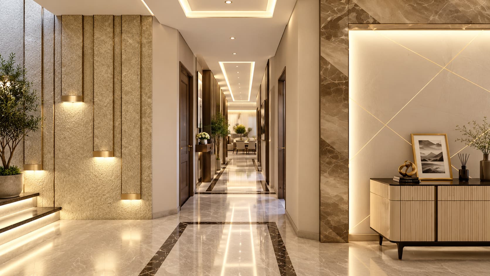 معاينة مشروع التصميم الداخلي لفيلا في الرياض المنشور على قناة موسوق